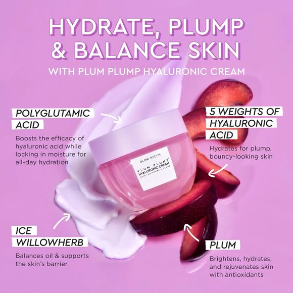 Glow Recipe Plum Plump Hyaluronic Cream - Picture 2 of 3